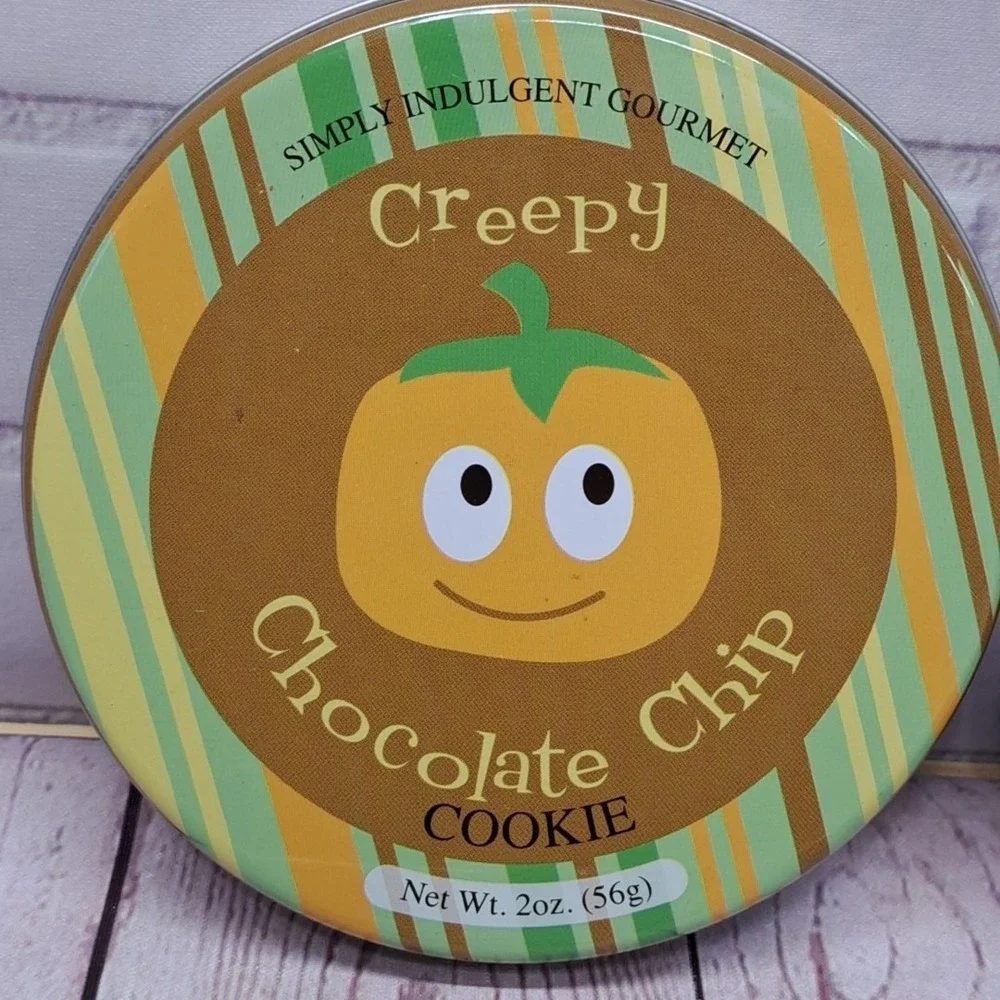 5pcs Creepy Chocolate Chip Cookie Tins, Crafts, Gifts, Halloween